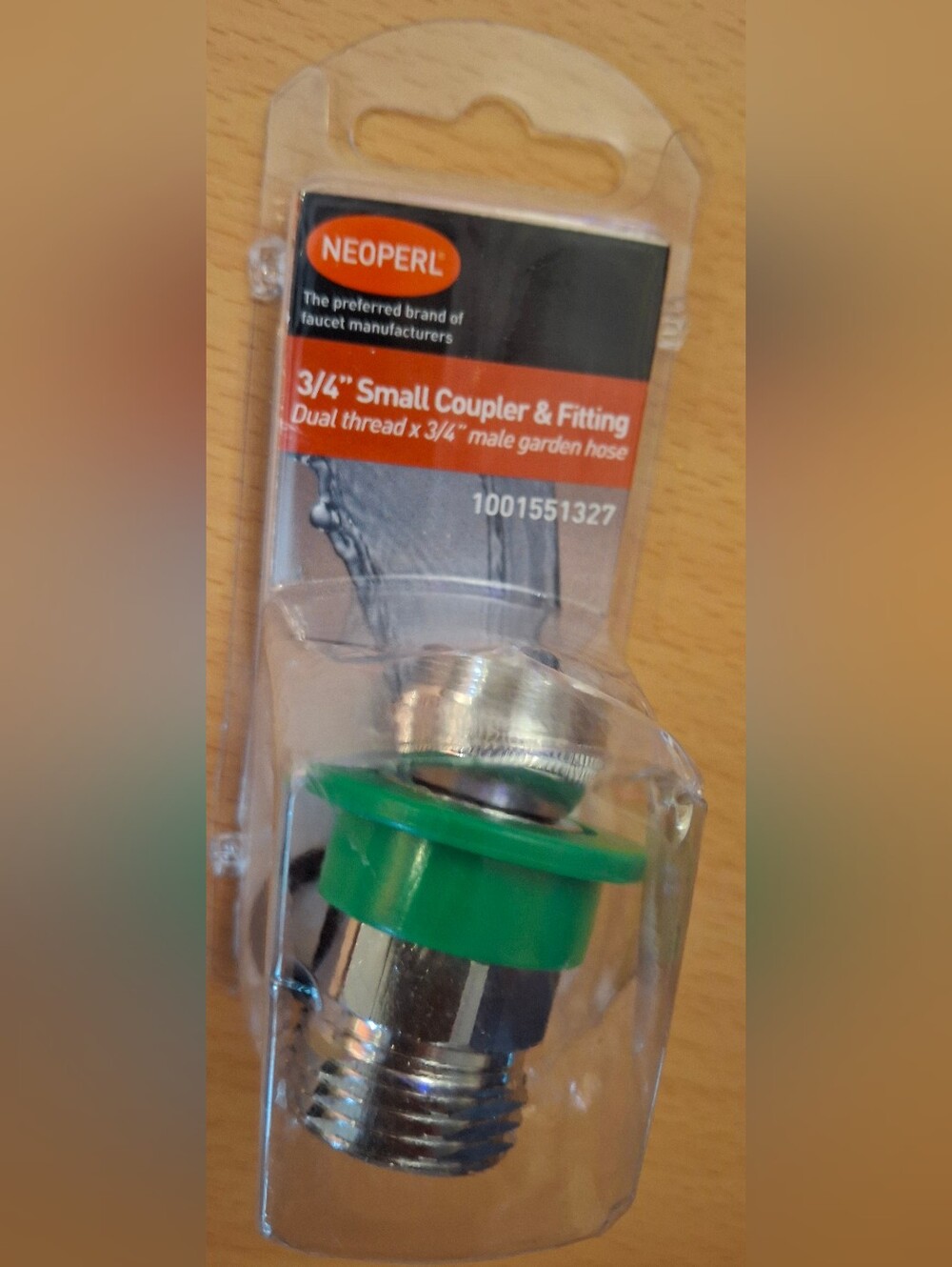 Neoperl Lead Free Chrome Dual Thread Adapter 15/16" F x 3/4" M 1001551327